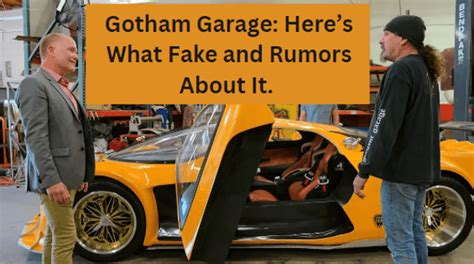 Heres Whats Fake About Gotham Garage